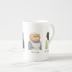 KATZKATZEN KNOCHEN China Tasse + Text