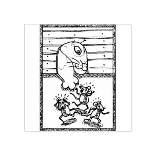 KATZKATZMASCHINE, BRIEFMARKE DER MAUSSCHUHE GUMMISTEMPEL
