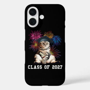 Katzliebhaber Abschlussjahrgang 2027 iPhone 16 Hülle