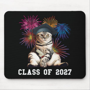Katzliebhaber Abschlussjahrgang 2027 Mousepad
