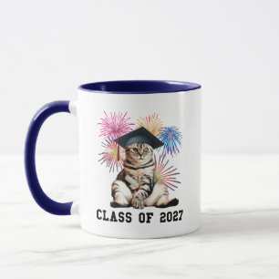 Katzliebhaber Abschlussjahrgang 2027 Tasse