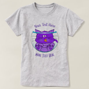 KATZLOVER   Funny Cat in Fishbowl T-Shirt