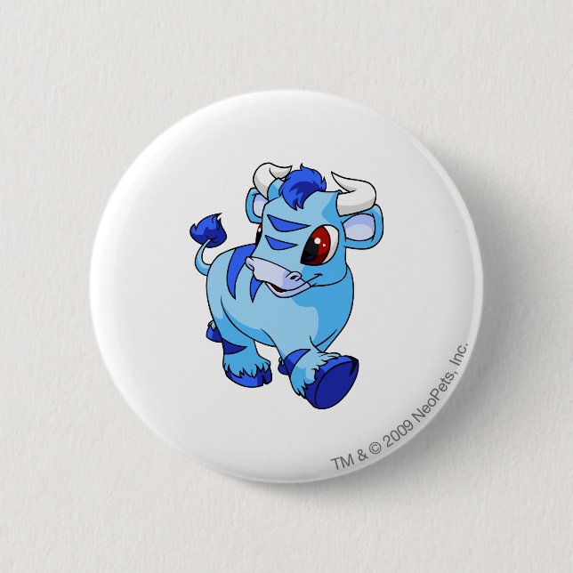 Kau blau button (Vorderseite)