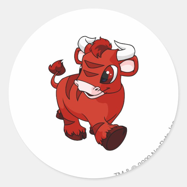 Kau Red Runder Aufkleber (Vorderseite)