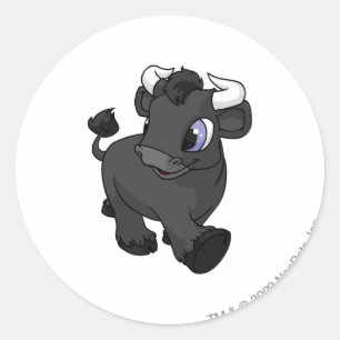 Kau Shadow Runder Aufkleber