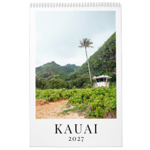 Kauai 2027 Hawaii Geschenk Fotografie Wandhängend Kalender