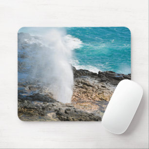 Kauai Aqua Ozean Spouting Horn Poipu Mousepad