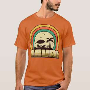 Kauai Beach Vintag Retro Sunset Style T-Shirt