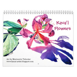 Kauai-Blume Kalender