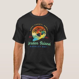 Kauai-Hahn Kaffee Garten Insel T-Shirt