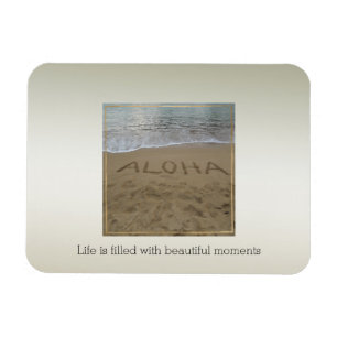 Kauai Hawaii Aloha Beach Beautiful Moments Magnet