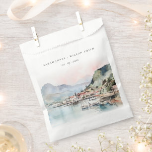 Kauai Hawaii Aquarell-Landschaft-Hochzeit Geschenktütchen