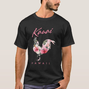 Kauai Hawaii Blume Hibisken Rooster Lover Souveni T-Shirt