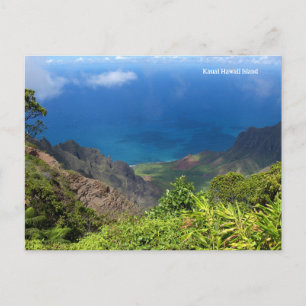 Kauai Hawaii Island Feiertagspostkarte