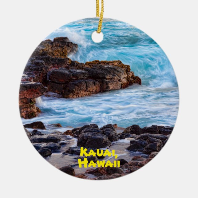 Kauai Hawaii Keramik Ornament (Vorne)