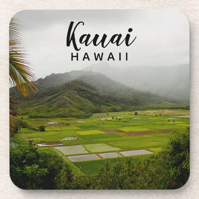 Kauai Hawaii Landscape Fotografie Getränkeuntersetzer (Vorderseite)
