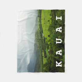 Kauai, Hawaii Landschaft Szene / Custom Text Fleecedecke