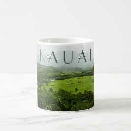Kauai, Hawaii Landschaft Szene w/ Text Kaffeetasse