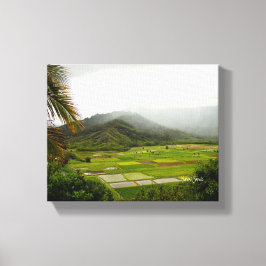 Kauai, Hawaii Lush Fields Landscape Leinwanddruck