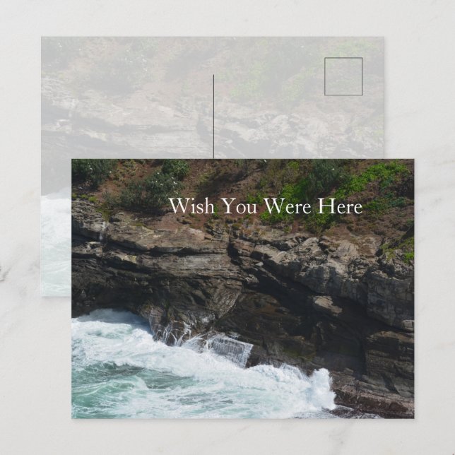 Kauai Hawaii Peacock Feathers Postkarte (Vorne/Hinten)