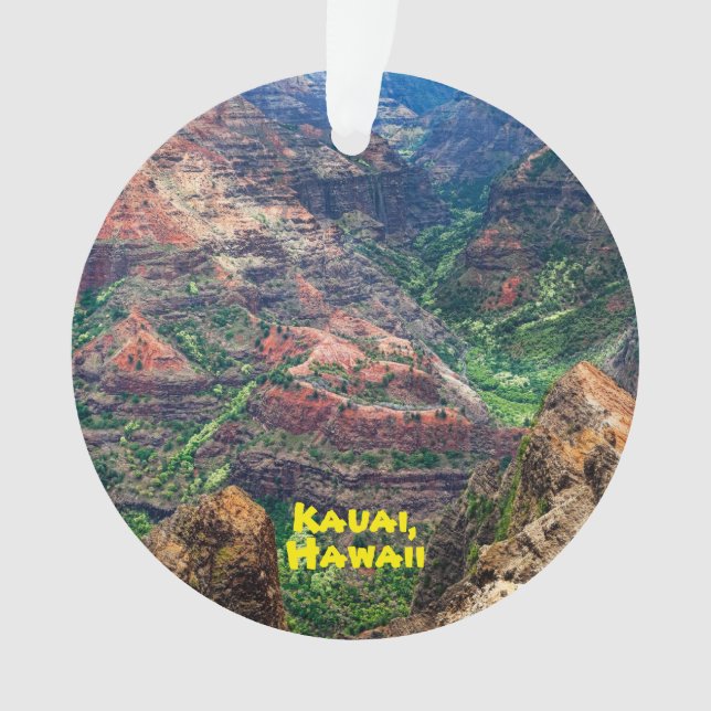 Kauai, Hawaii - Poipu & Waimea Ornament (Vorderseite)