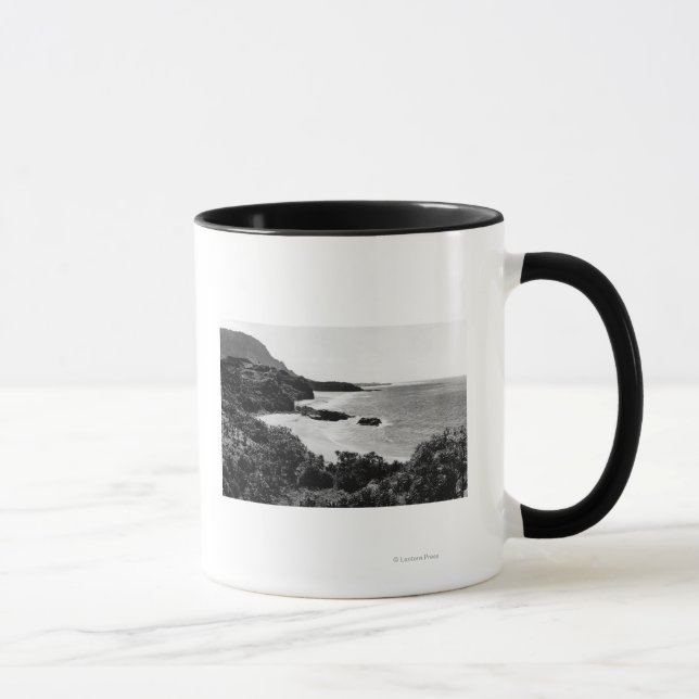 Kauai, Hawaii - Sicht auf Lumahai Bay & Beach Tasse (Rechts)
