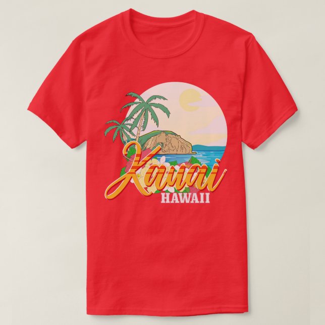 Kauai Hawaii T-Shirt (Design vorne)