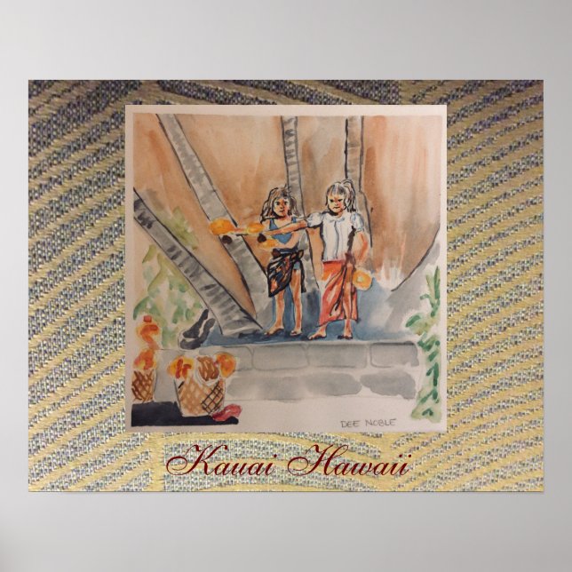 Kauai Hawaii von Chloe Dee Noble Poster (Vorne)