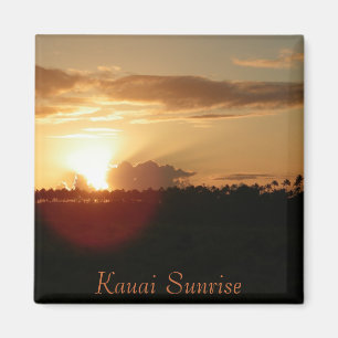 Kauai-Hawaiianer-Sonnenaufgang Magnet