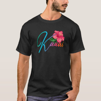 Kauai Hawaiianische Hibiskusblüten Hawaii Strand L T-Shirt
