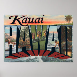Kauai, HawaiiLarge Letter ScenesKauai, HI Poster