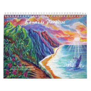 Kauai ist Paradies Hawaii-Kunstkalender Kalender