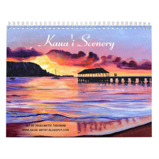 Kauai Landschaft und Landschaften Kalender