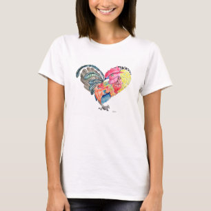 Kauai-Liebe-Hahn Heartimal Behälter-Spitze T-Shirt