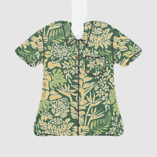 Kauai Morning Hawaiian Protea Floral Aloha Shirt (devant)