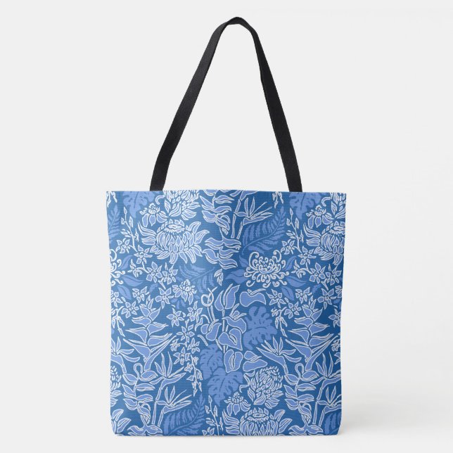 Kauai Morning Hawaiian Protea Floral Beach Bag Tasche (Vorderseite)