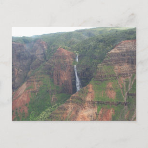 Kauai Mountain Waterfall Postcard Postkarte