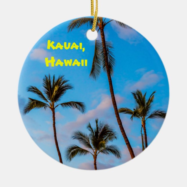 Kauai Palms Keramik Ornament (Vorne)