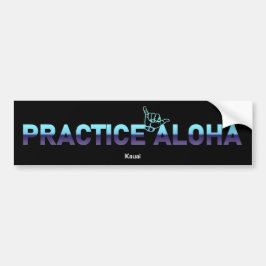 Kauai Practice Aloha Chiller Shaka (Hang locker) Autoaufkleber