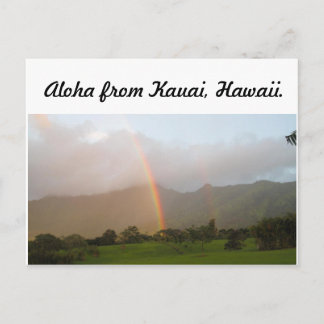 Kauai Regenbogen Postkarte