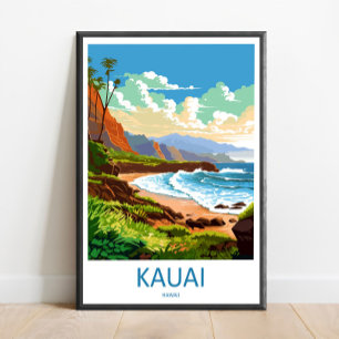 Kauai-Reise-Druck-Wandkunst Kauai-Wandbehang Hom Poster