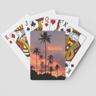 Kauai-Sonnenuntergang-Spielkarten Spielkarten
