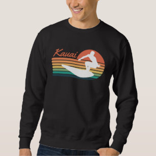 Kauai-Surfstrand Hahn Huhn Urlaub Sweatshirt