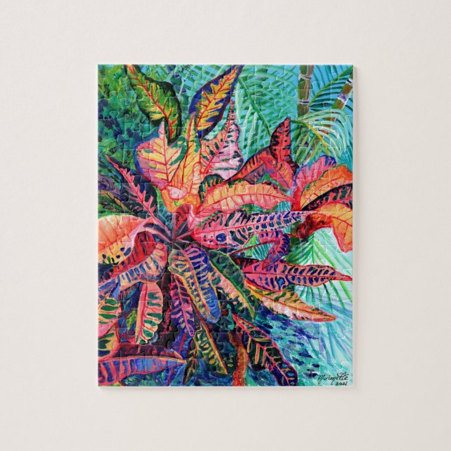 Kauai Tropical Croton Plante Puzzle (Vertical)