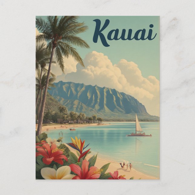 Kauai Vintag Postkarte (Vorderseite)
