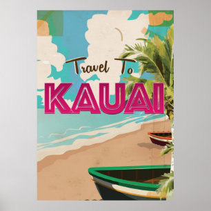 Kauai Vintages Urlaubspenster Poster