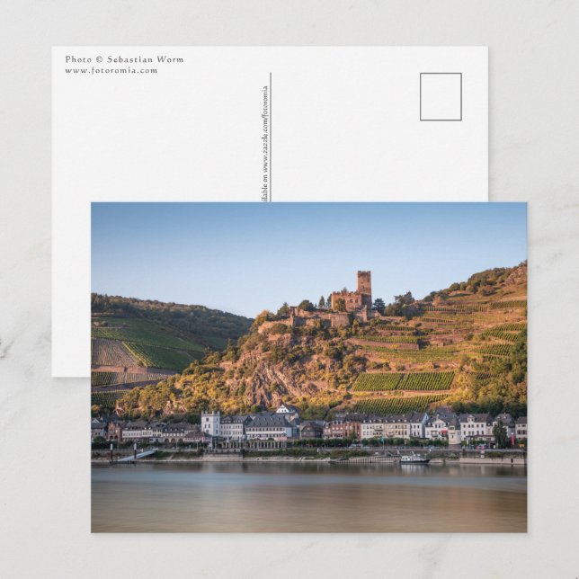 Kaub am Rhein Deutschland Postkarte (Vorne/Hinten)