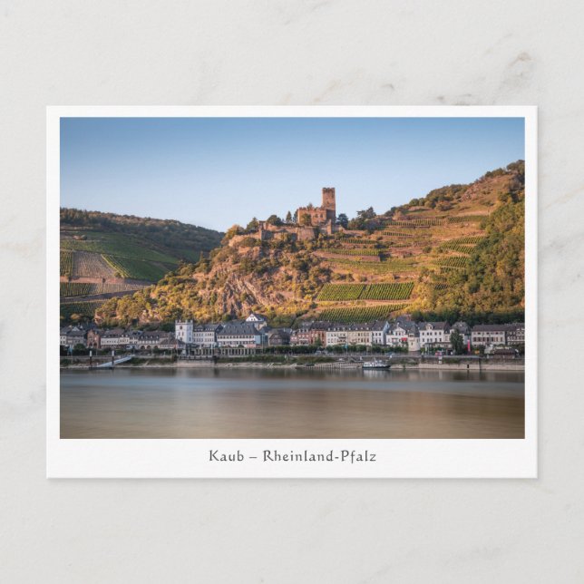 Kaub am Rhein - Deutschland Postkarte (Vorderseite)