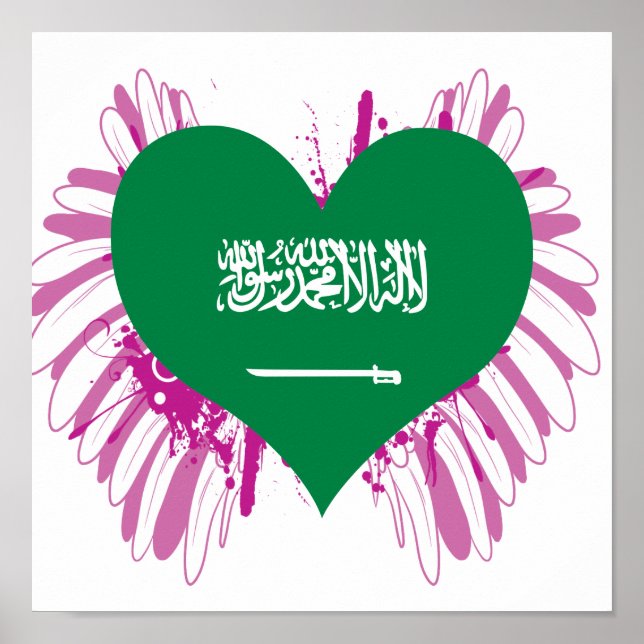 Kauf der Flagge Saudi-Arabiens Poster (Vorne)