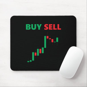 Kauf Verkauf - Aktien Devisenmarkt Währungshändler Mousepad